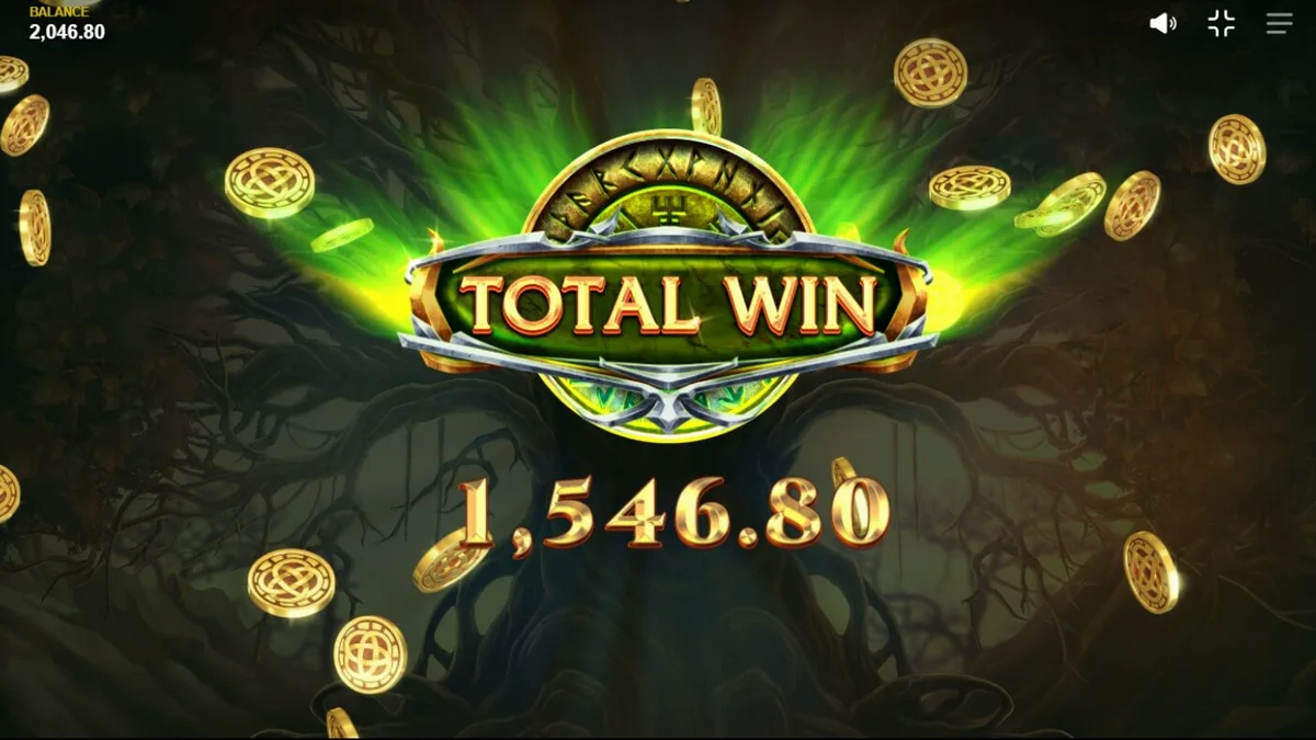 Giao diện trò chơi slot Loki’s Descendants với các biểu tượng thần thoại Bắc Âu